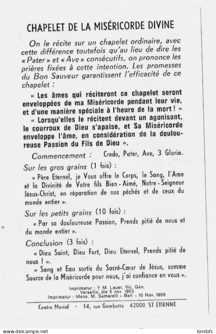 Mouchoir Béni Par La Très Sainte Vierge à San Damiano - Les Amis De Notre Dame 14, Rue Gambetta SAINT-ETIENNE - Devotion Images