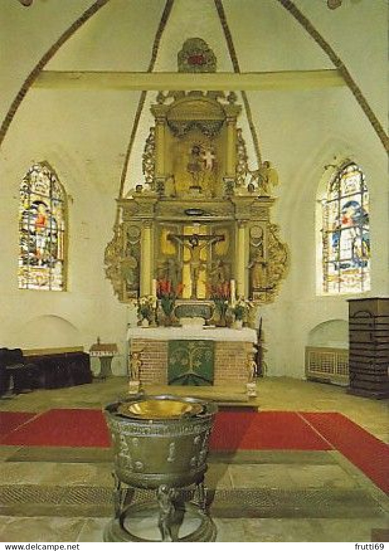 AK 215467 CHURCH / CLOISTER ... - Büsum - St. Clementskirche - Altar Und Taufbecken - Eglises Et Couvents