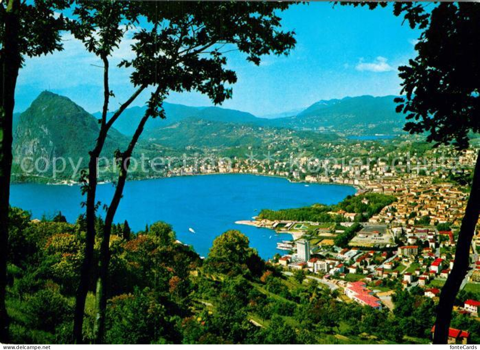 13001653 Castagnola-Cassarate Panorama Monte San Salvatore Castagnola-Cassarate - Autres & Non Classés