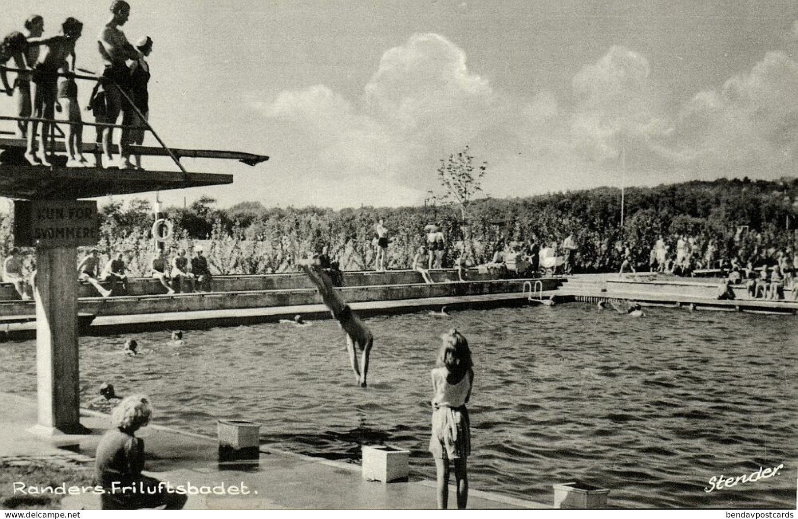 Denmark, RANDERS, Friluftsbadet, Outdoor Swimming Pool (1959) Postcard - Dänemark