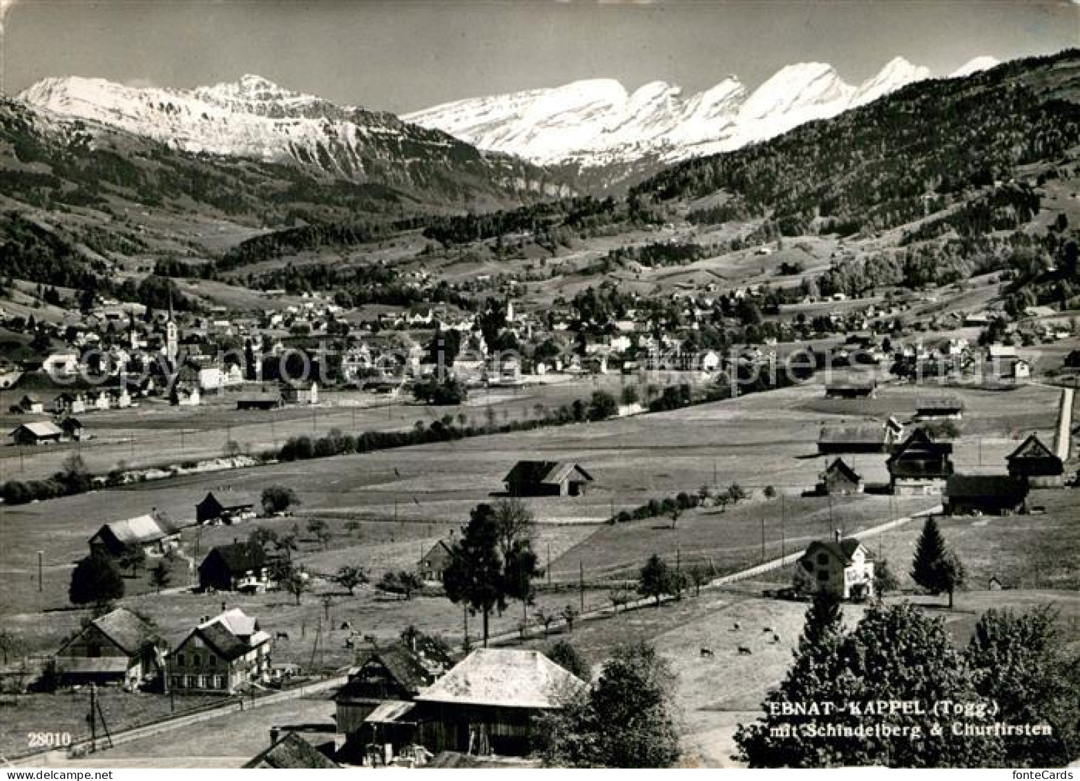 13001058 Ebnat-Kappel Teilansicht Schindelberg Churfirsten Ebnat-Kappel - Autres & Non Classés