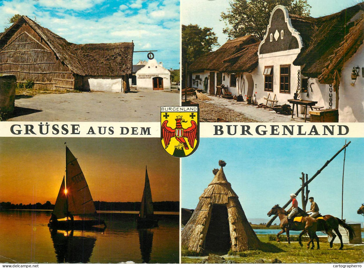 Navigation Sailing Vessels & Boats Themed Postcard Burgenland Yurt - Voiliers