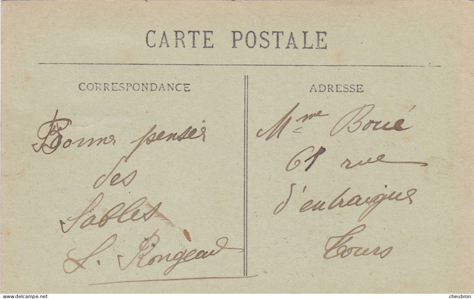 85. LES SABLES D'OLONNE .CPA. ETUDE SUR LA PLAGE. PROMENADE A DOS D'ANE. ANIMATION. MODE.. ANNÉE 1921+ TEXTE - Sables D'Olonne