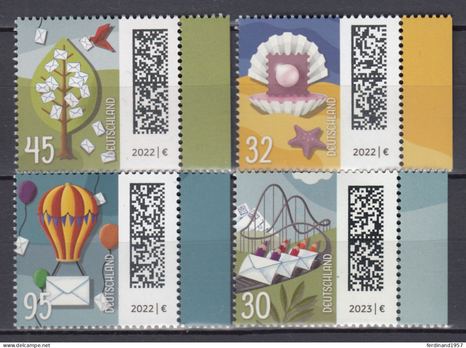 BRD 2022/23 Mi.3702+3704-3705+3732 Postfrische Lot (Freimarken) MNH - Ongebruikt