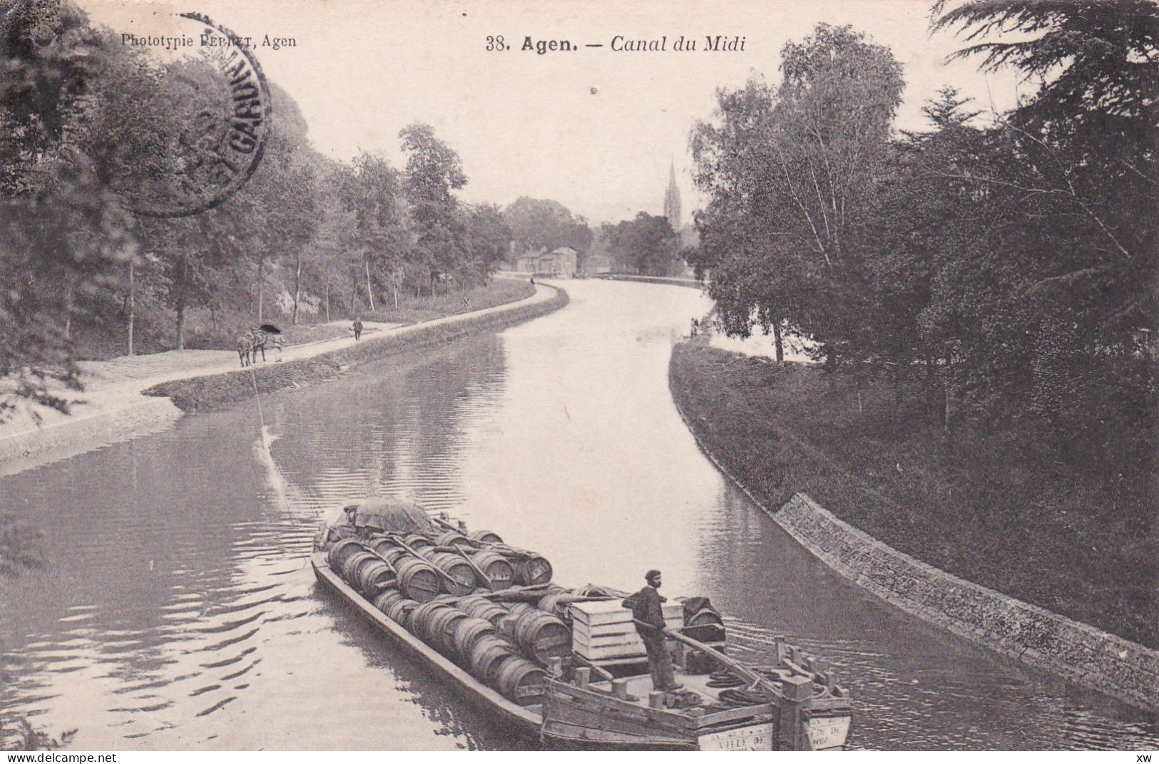 AGEN -47- Canal Du Midi - Barge Halée Par Des Chevaux - Animation - 27-04-24 - Agen