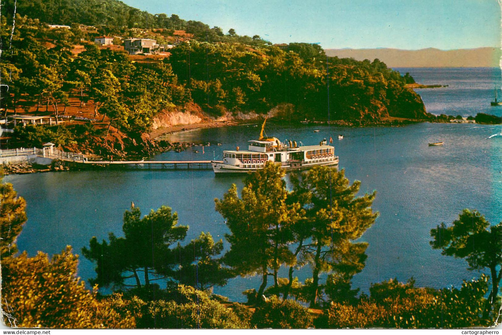 Navigation Sailing Vessels & Boats Themed Postcard Istanbul Buyakada Pier Cruise Ship - Voiliers