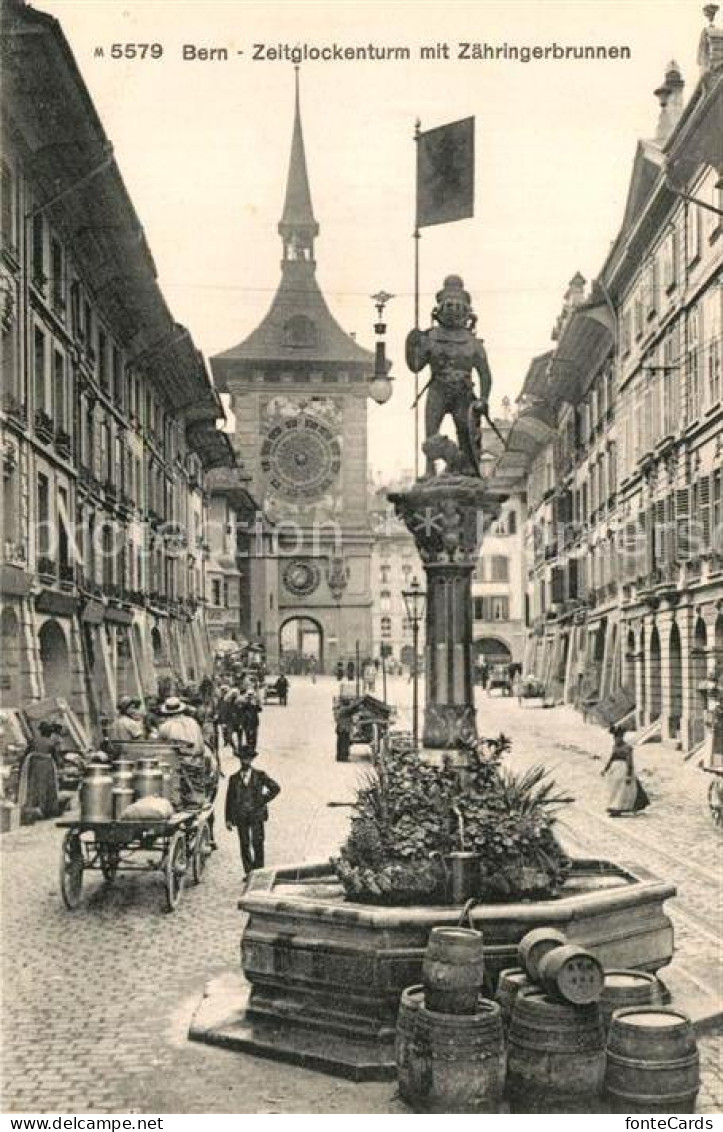 12995112 Bern BE Zeitglockenturm Mit Zaehringerbrunnen Bern - Andere & Zonder Classificatie