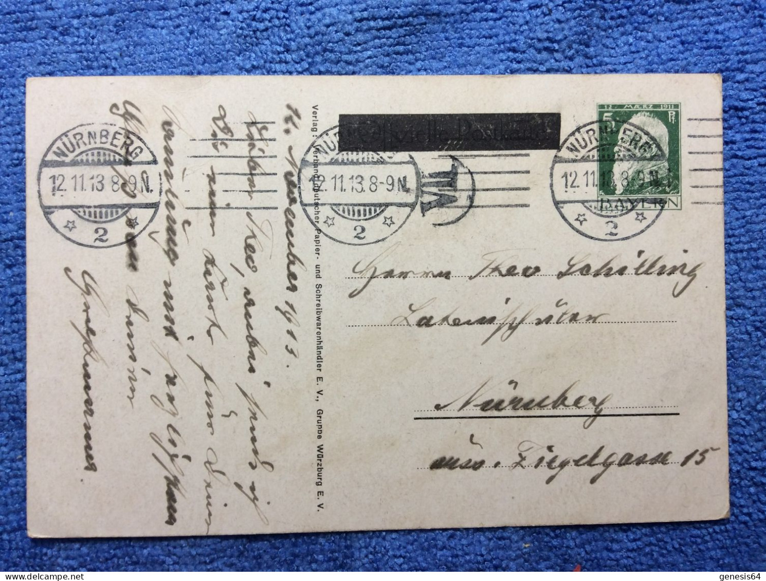 Altdeutschland Bayern. PP 27 D2 (1ZKPVT006) - Postal  Stationery