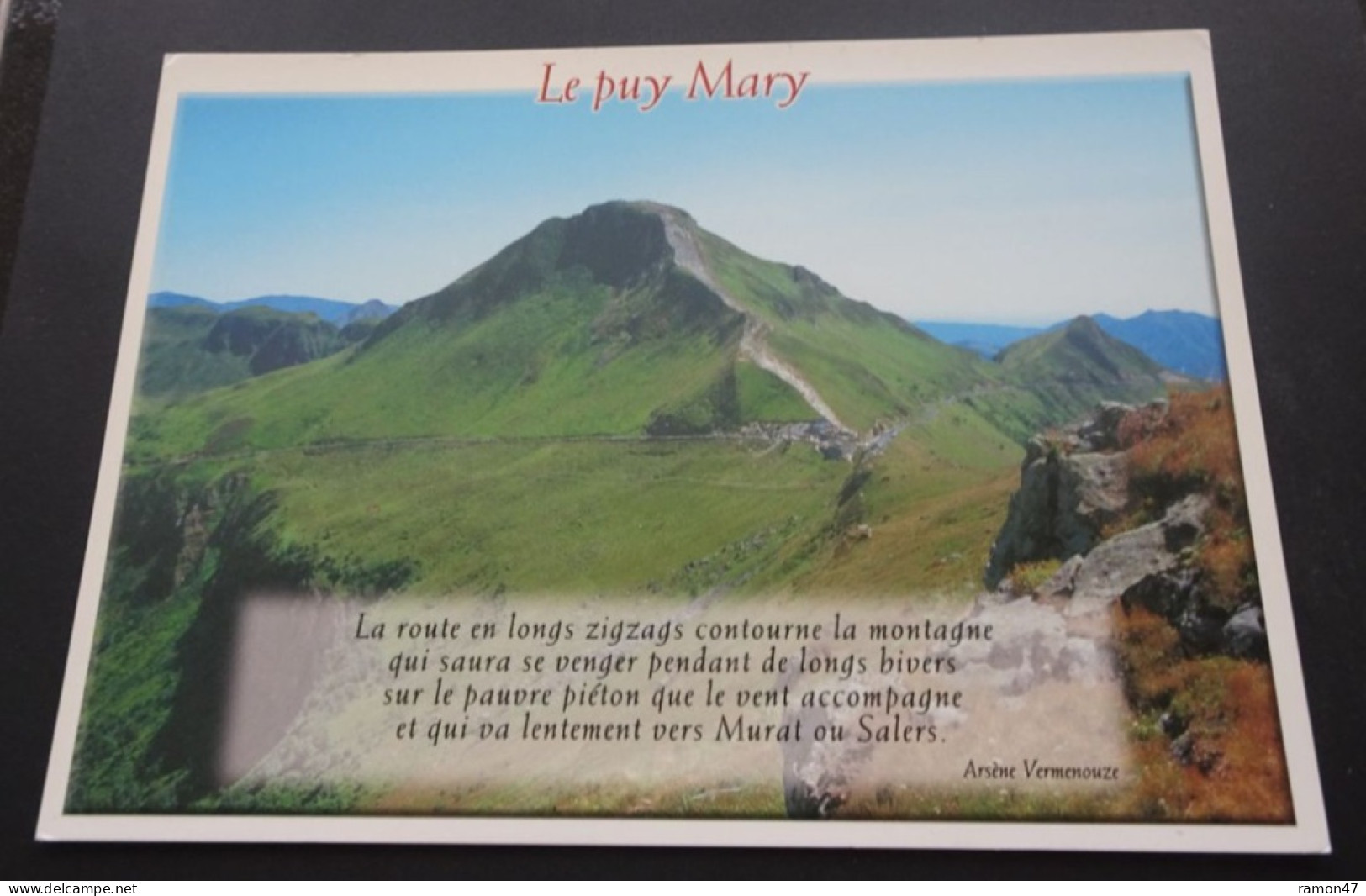 Le Puy Mary, Cantal, Auvergne - Editions BOS - Otros & Sin Clasificación