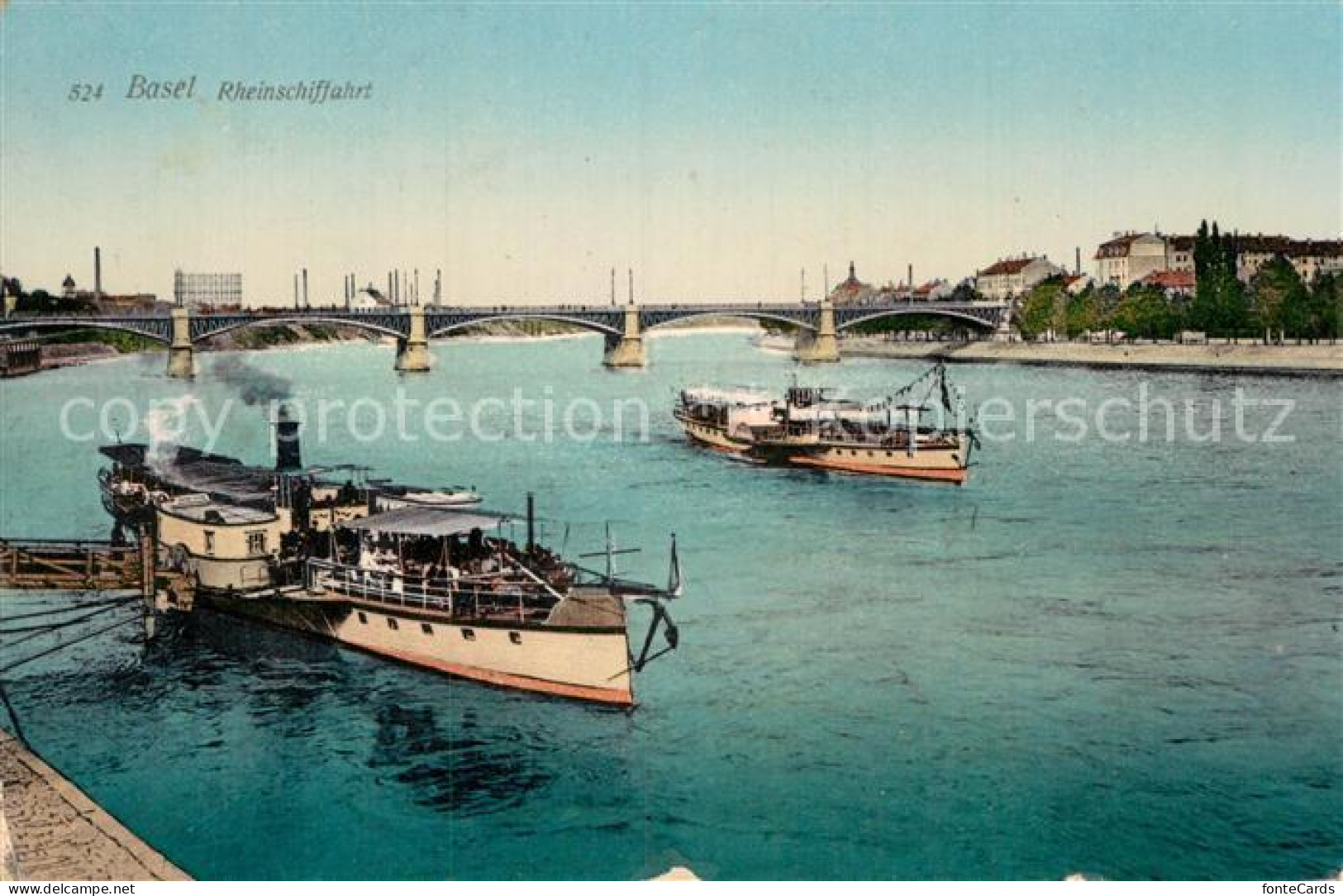 12994670 Basel BS Rheinschifffahrt Dampfer Bruecke Basel BS - Other & Unclassified