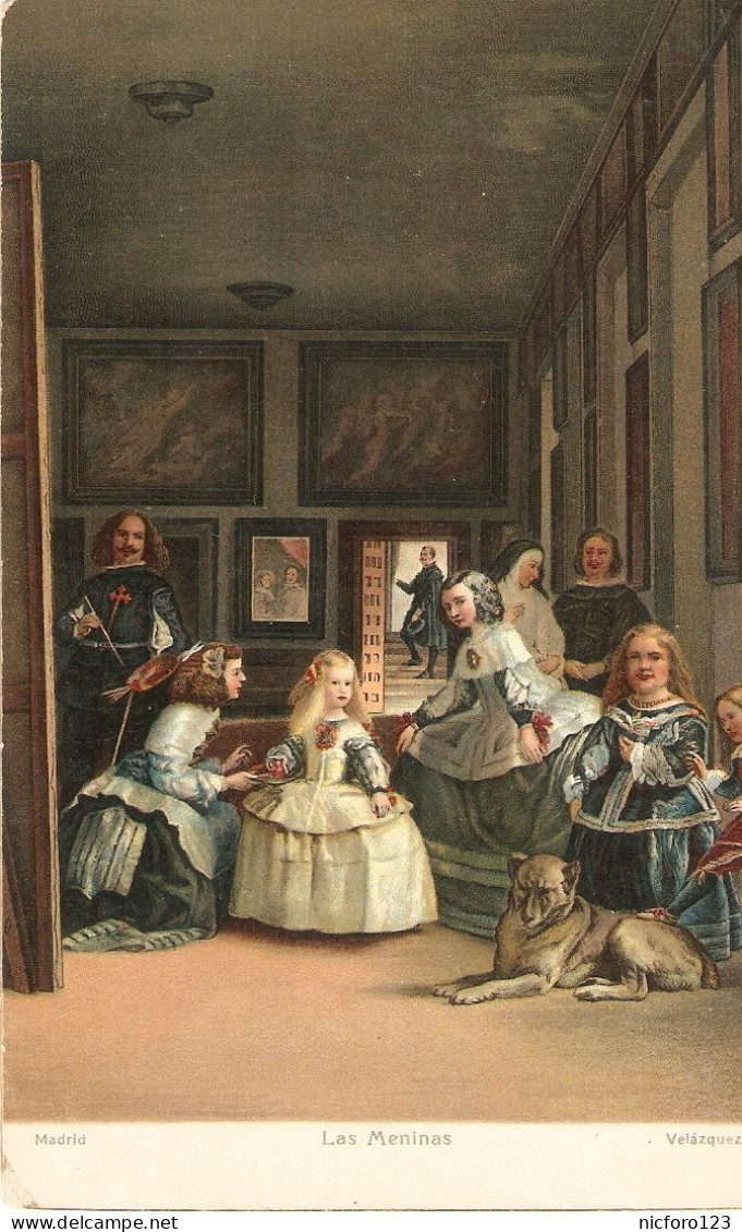 "Velazquez. Las Meninas ". Fine Art, Painting, Stengel Postcard # 29033 - Malerei & Gemälde