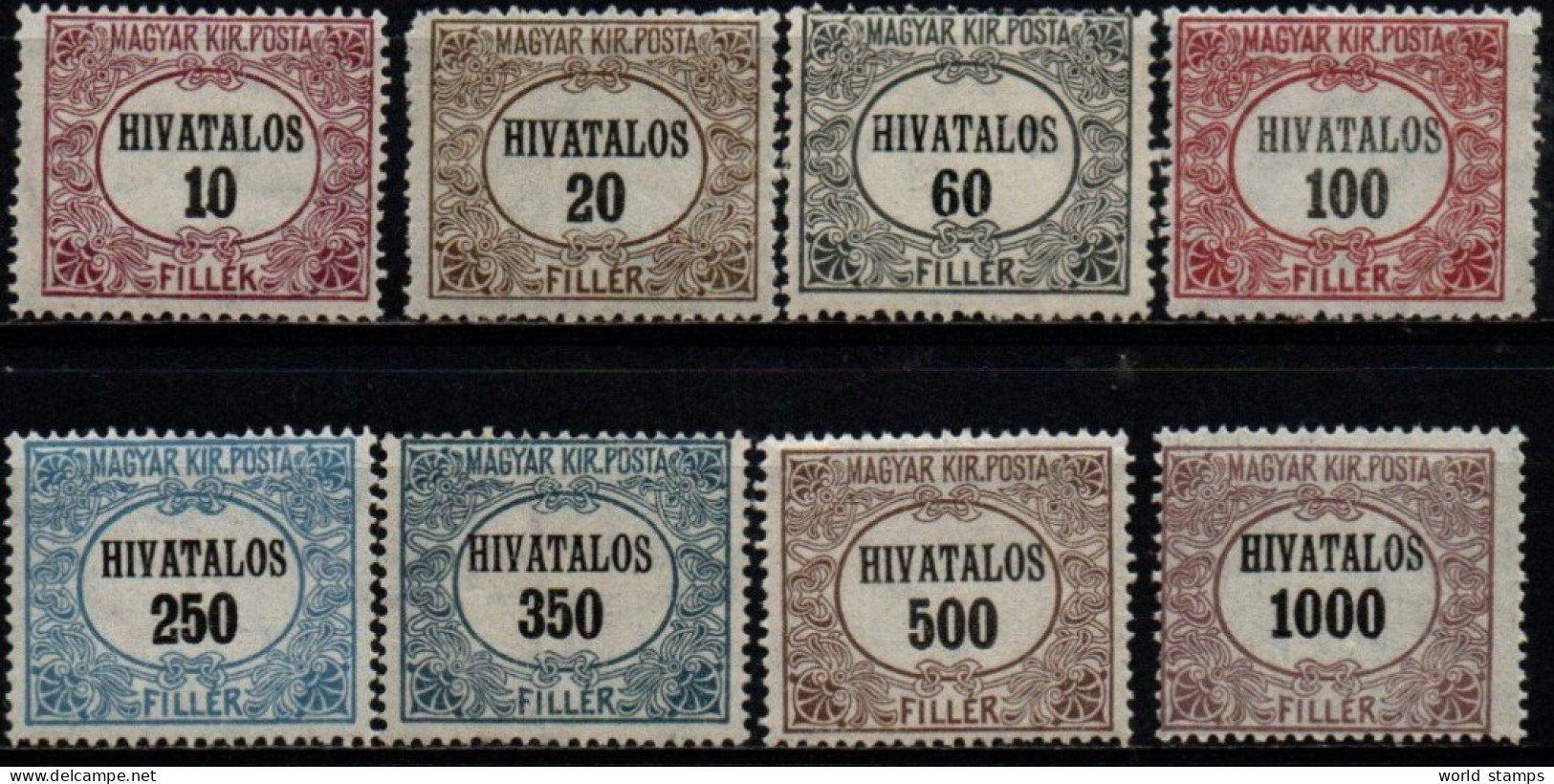 HONGRIE 1921 ** - Dienstmarken