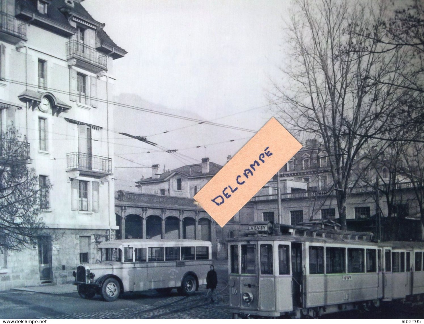 Ligne Vevey-Montreux   Le Tram Dans Les Années 50 - Reproduction - Other & Unclassified