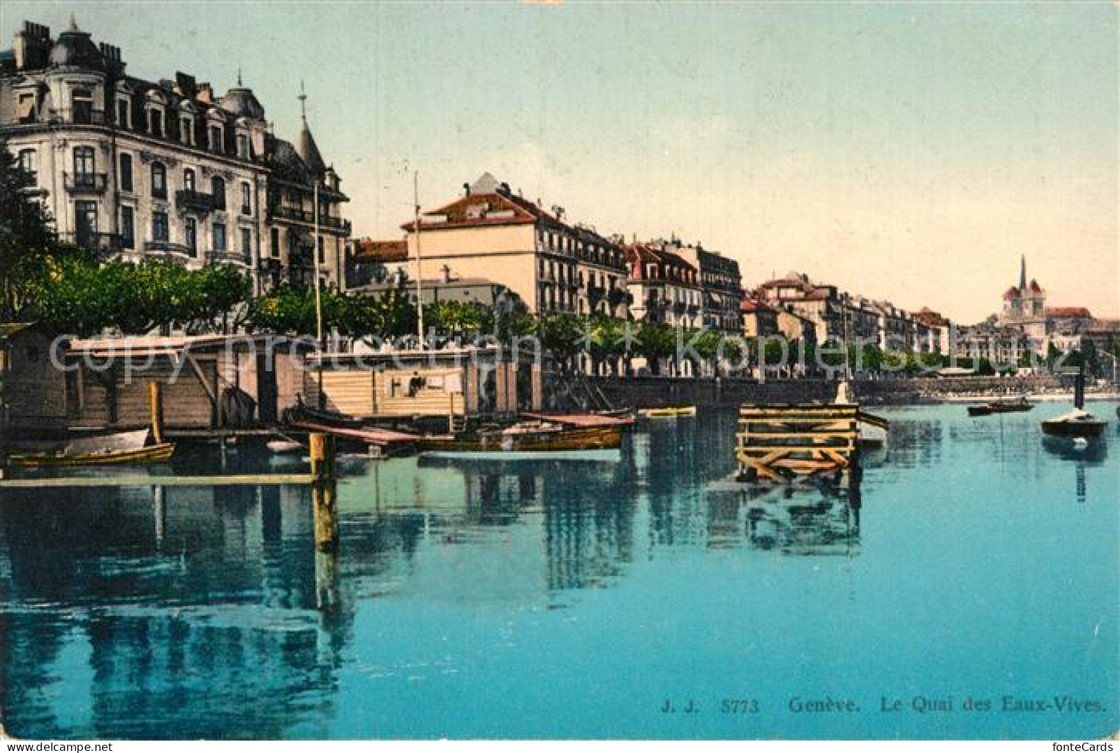 12994653 Geneve GE Le Quai Des Eaux Vives Geneve - Otros & Sin Clasificación