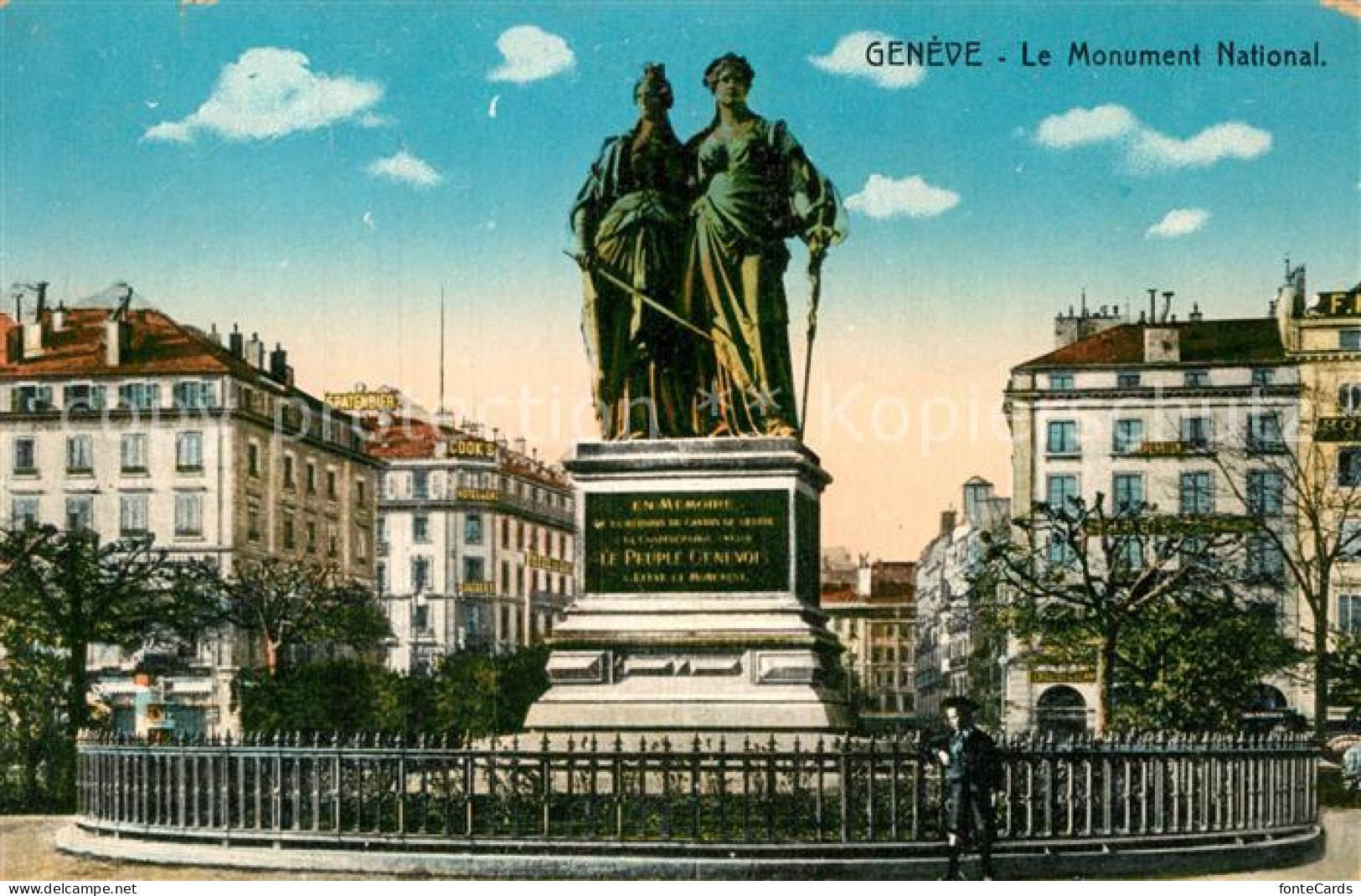 12994641 Geneve GE Le Monument National Statue Geneve - Sonstige & Ohne Zuordnung