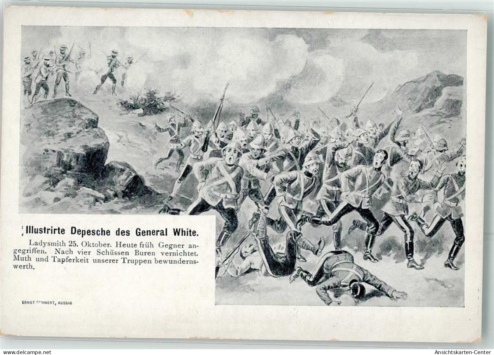 13950205 - Illustrierte Depesche Des General White Gefecht - South Africa