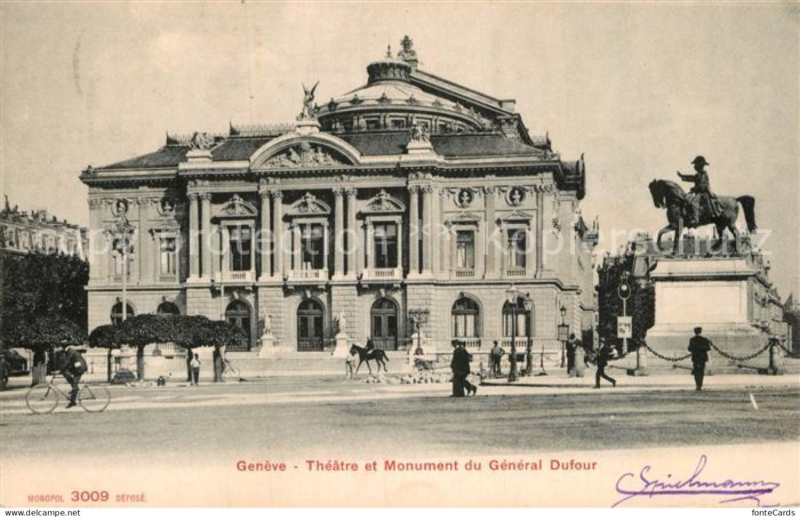 12994623 Geneve GE Theatre Et Monument Du General Dufour Geneve - Andere & Zonder Classificatie