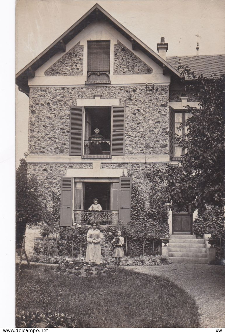 BRUNOY -91- CARTE-PHOTO - Une Villa De Brunoy En Meulière - Animation - 27-04-24 - Brunoy