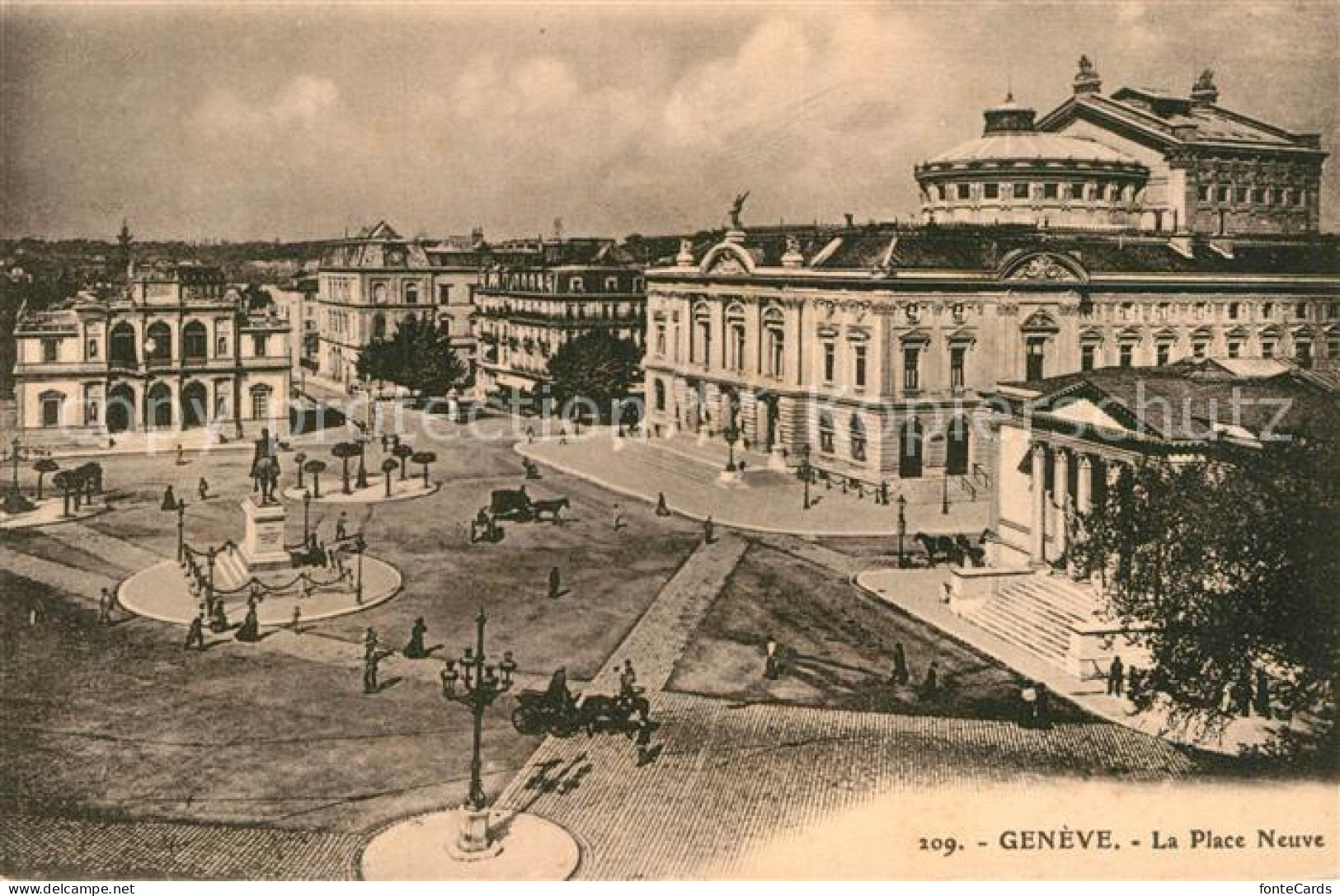 12994601 Geneve GE La Place Neuve Monument Geneve - Sonstige & Ohne Zuordnung