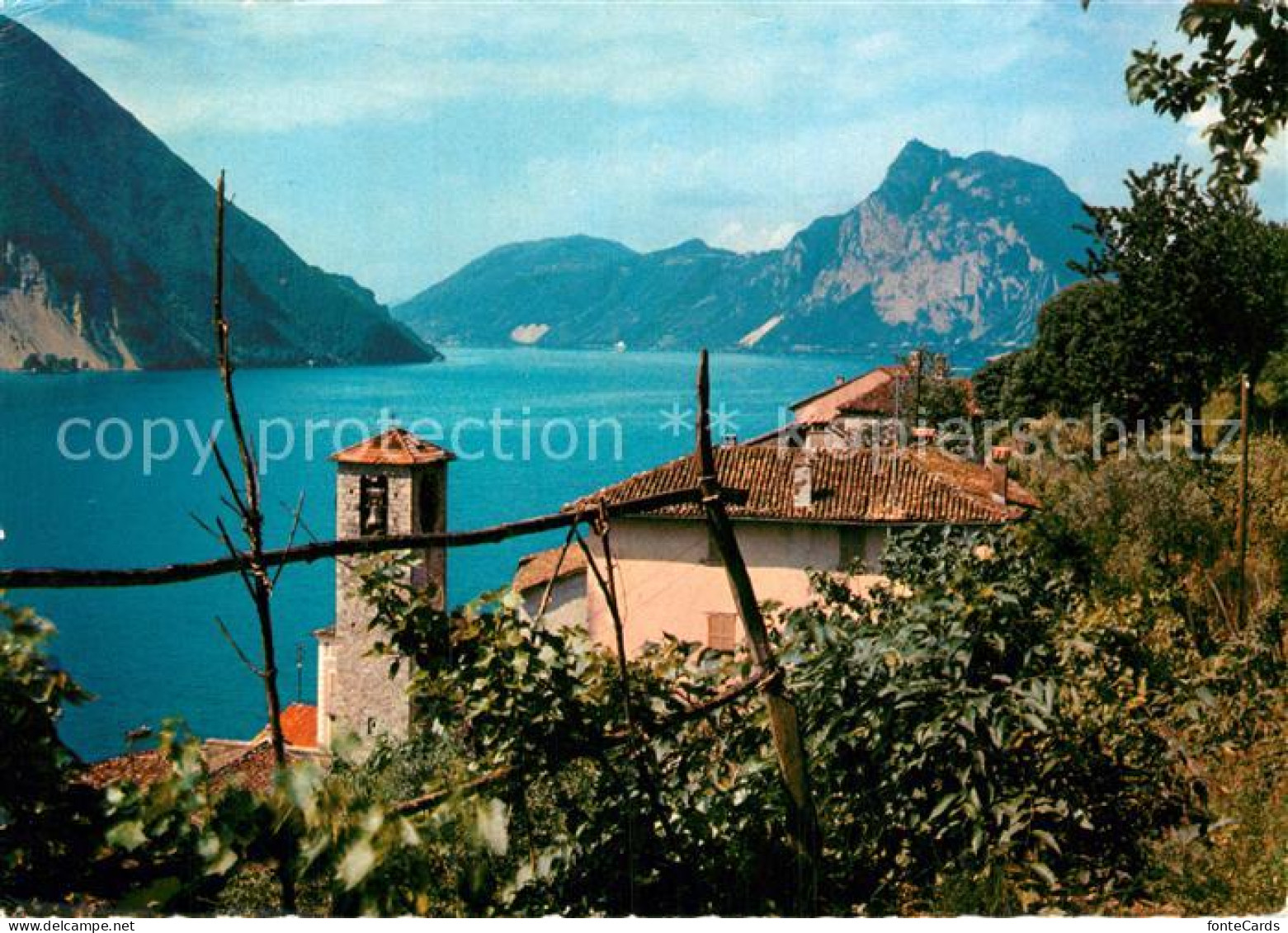 12993672 Gandria Lago Di Lugano Teilansicht  Gandria Lago Di Lugano - Altri & Non Classificati