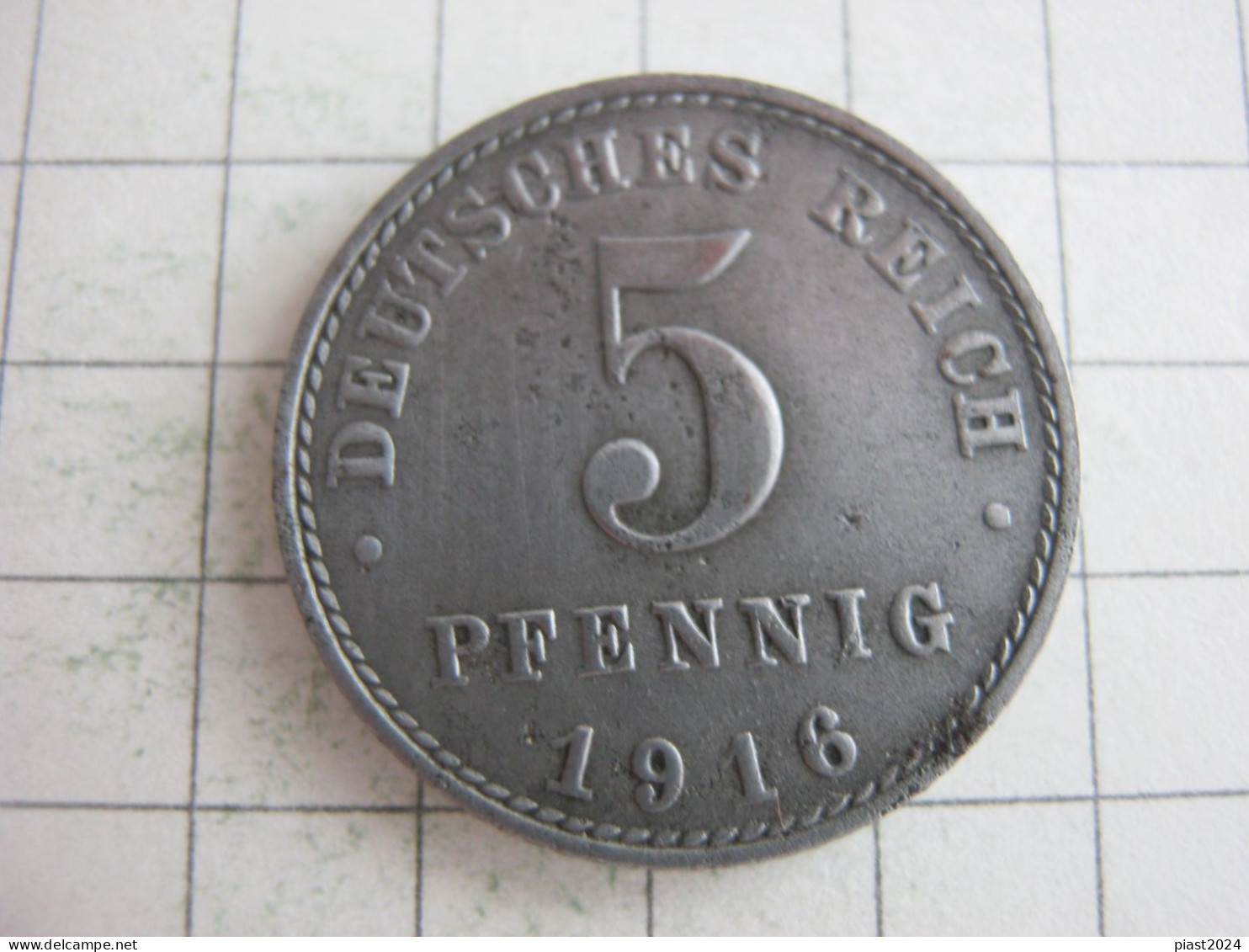 Germany 5 Pfennig 1916 A - 5 Pfennig