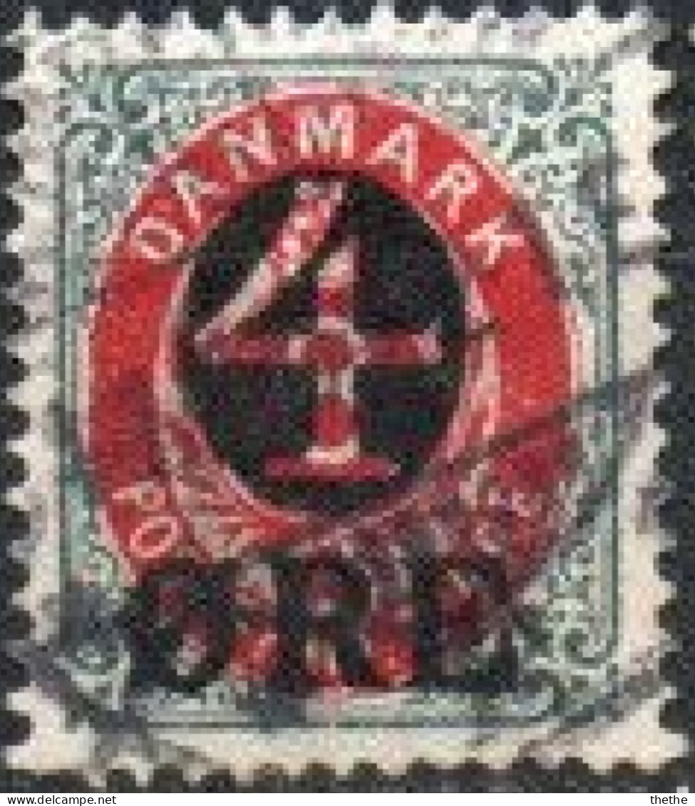 DANEMARK - Armoiries - Surcharge - Wmk. 1Z - Used Stamps