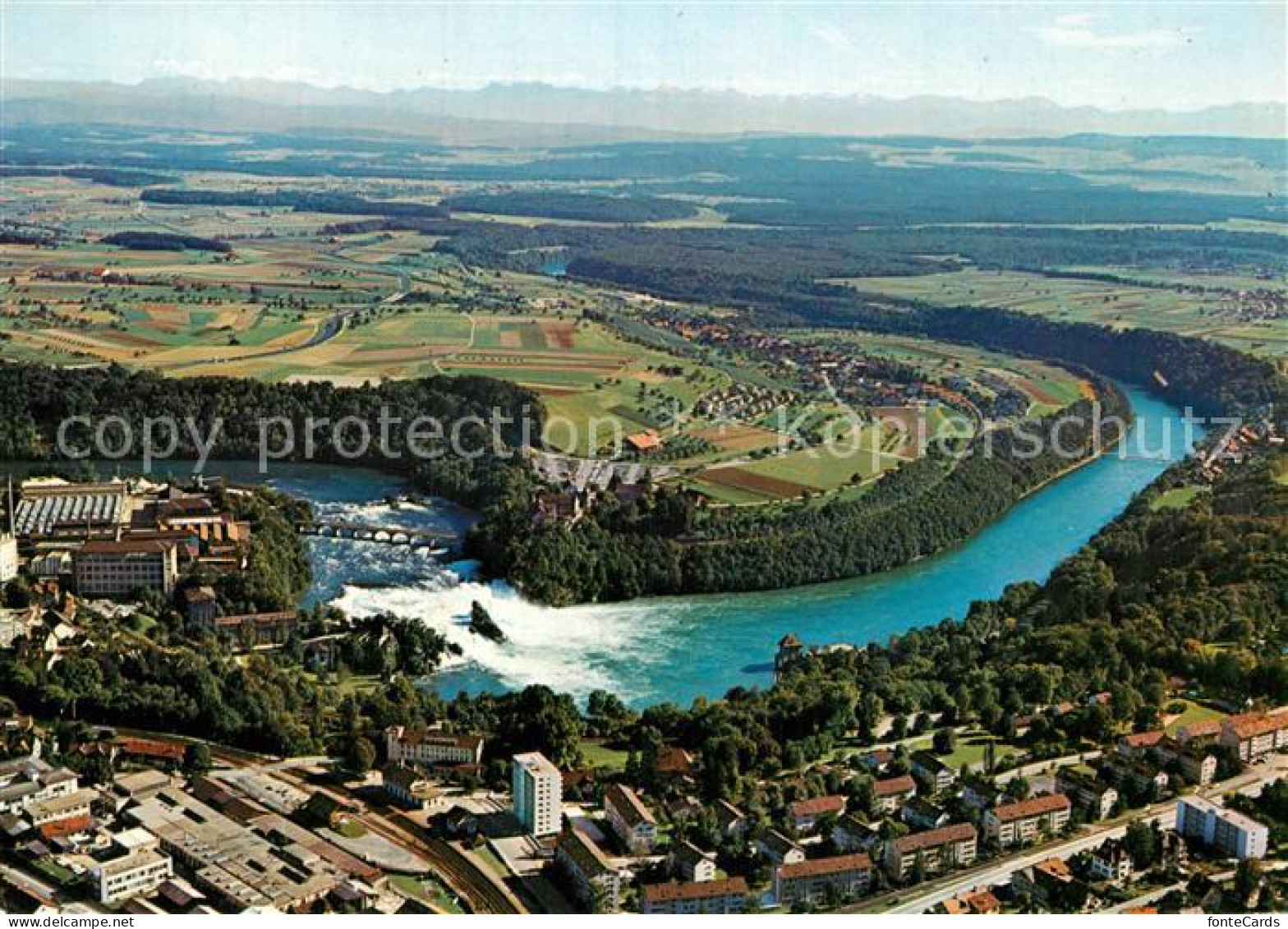 12987583 Neuhausen Rheinfall Fliegeraufnahme Mit Rheinfall Schaffhausen - Other & Unclassified