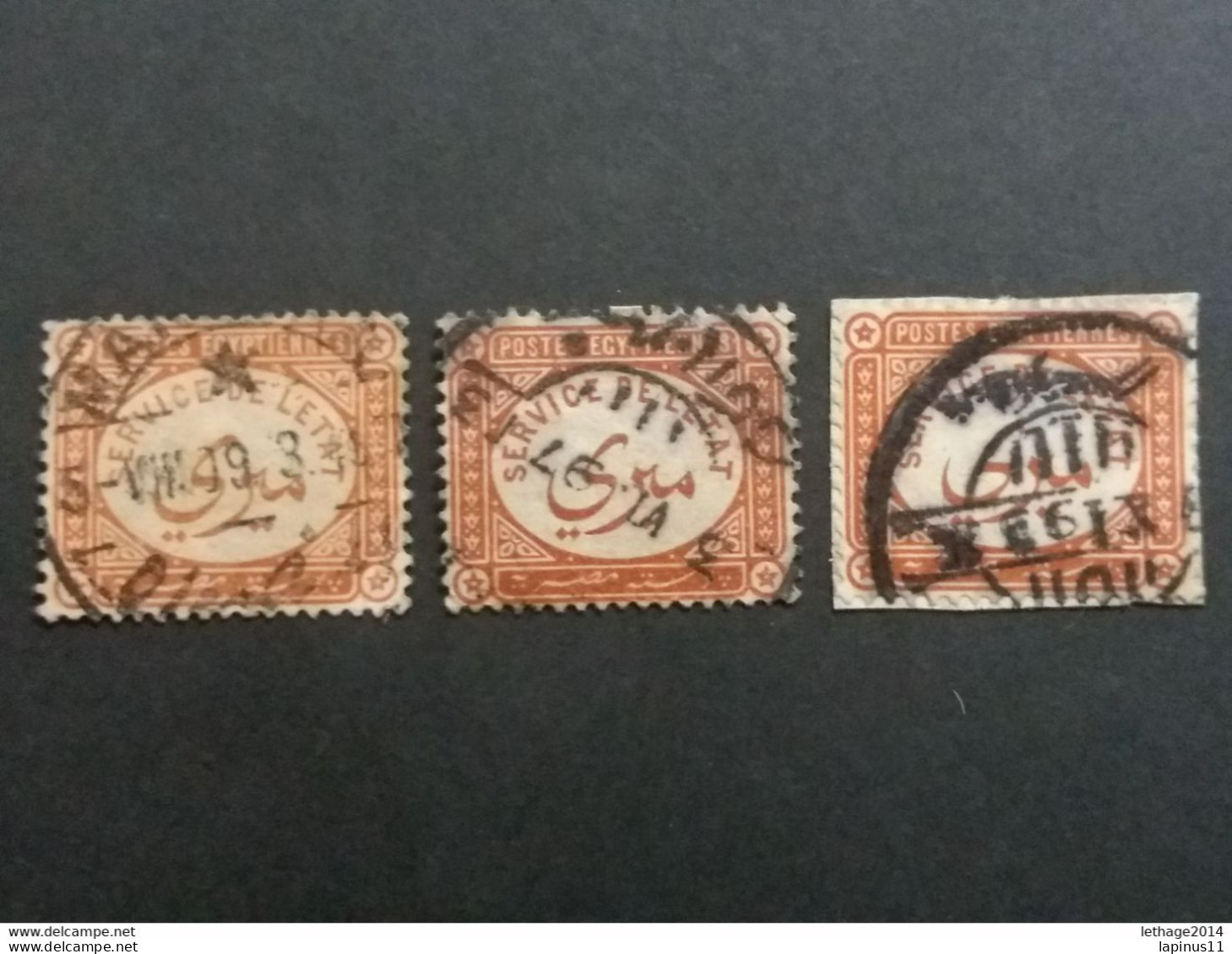 EGYPT EGITIENNE مصر EGITTO 1893 SERVICE TAX + FRAGMANT - Officials