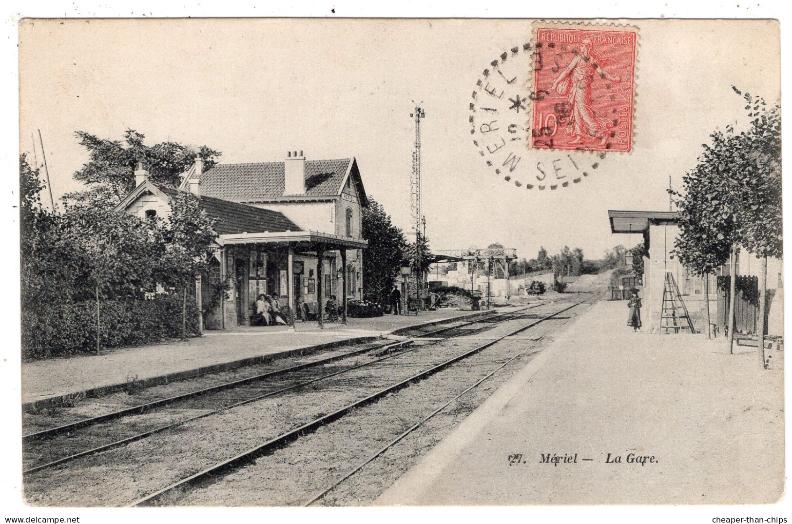 MERIEL - La Gare - Edit. Bourdier 27 - Meriel
