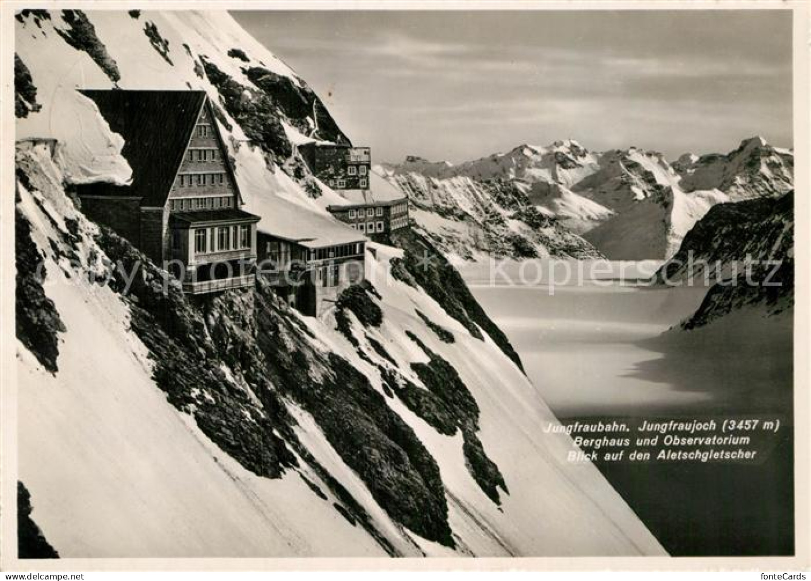 12983410 Jungfraubahn Jungfraujoch Berghaus Observatorium Aletschgletscher Alpen - Andere & Zonder Classificatie