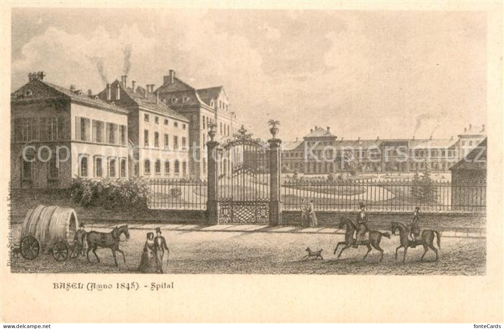 12982634 Basel BS Spital Anno 1845 Basel BS - Altri & Non Classificati