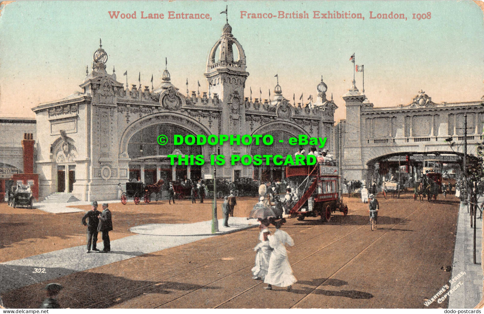 R530510 Wood Lane Entrance. Franco British Exhibition. London. 1908. 203. Valent - Sonstige & Ohne Zuordnung