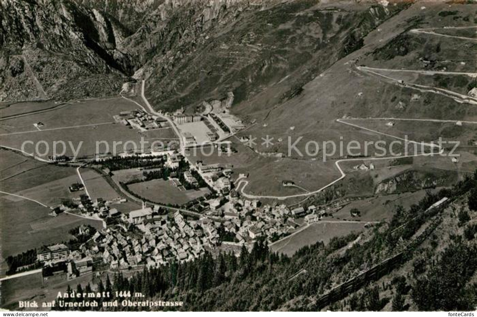 12982590 Andermatt Blick Auf Urnerloch Und Oberalpstrasse Andermatt - Sonstige & Ohne Zuordnung