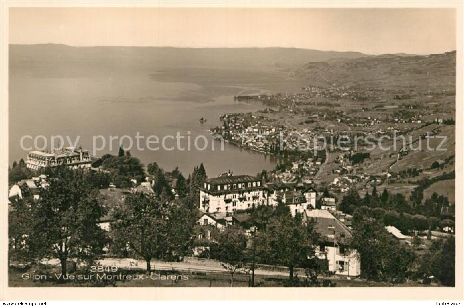 12981982 Glion Vue Sur Montreux Clarens Lac Leman Genfersee Glion - Other & Unclassified