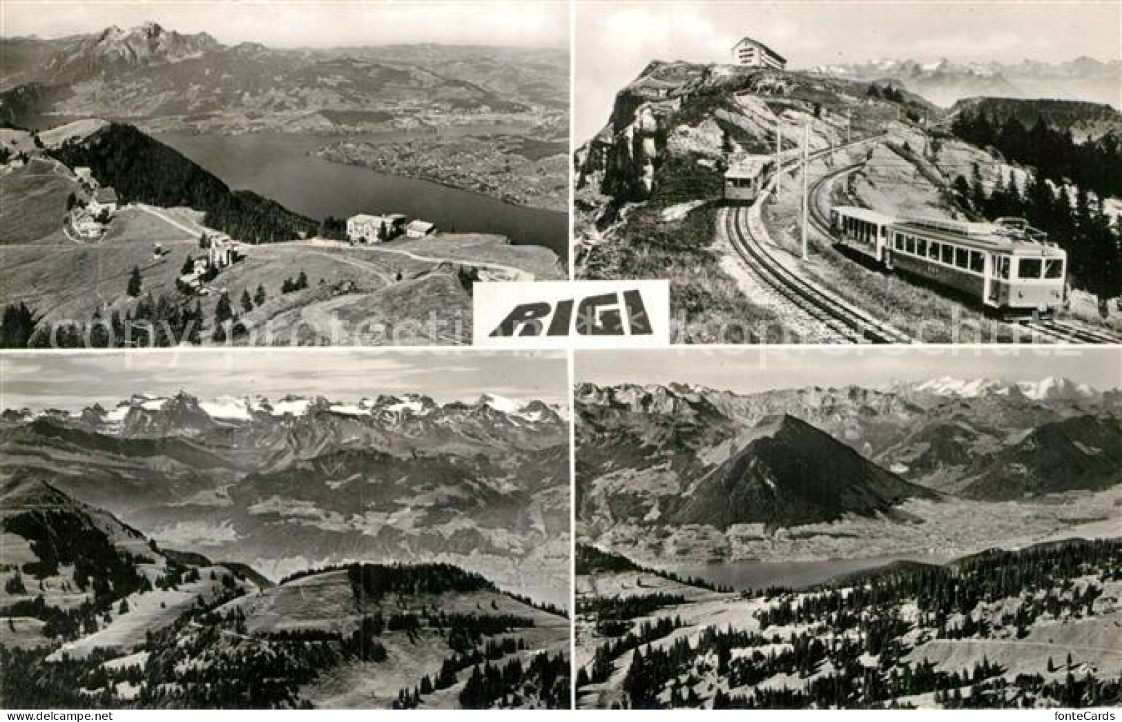12981872 Rigi Kulm Berghotel Bergbahn Vierwaldstaettersee Fernsicht Alpenpanoram - Sonstige & Ohne Zuordnung