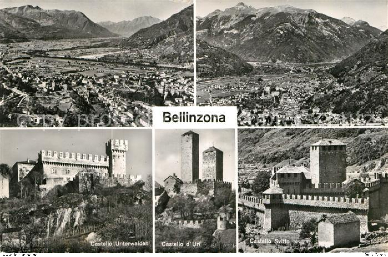 12981871 Bellinzona Gesamtansicht Mit Alpenpanorama Burgen Castello Bellinzona - Altri & Non Classificati