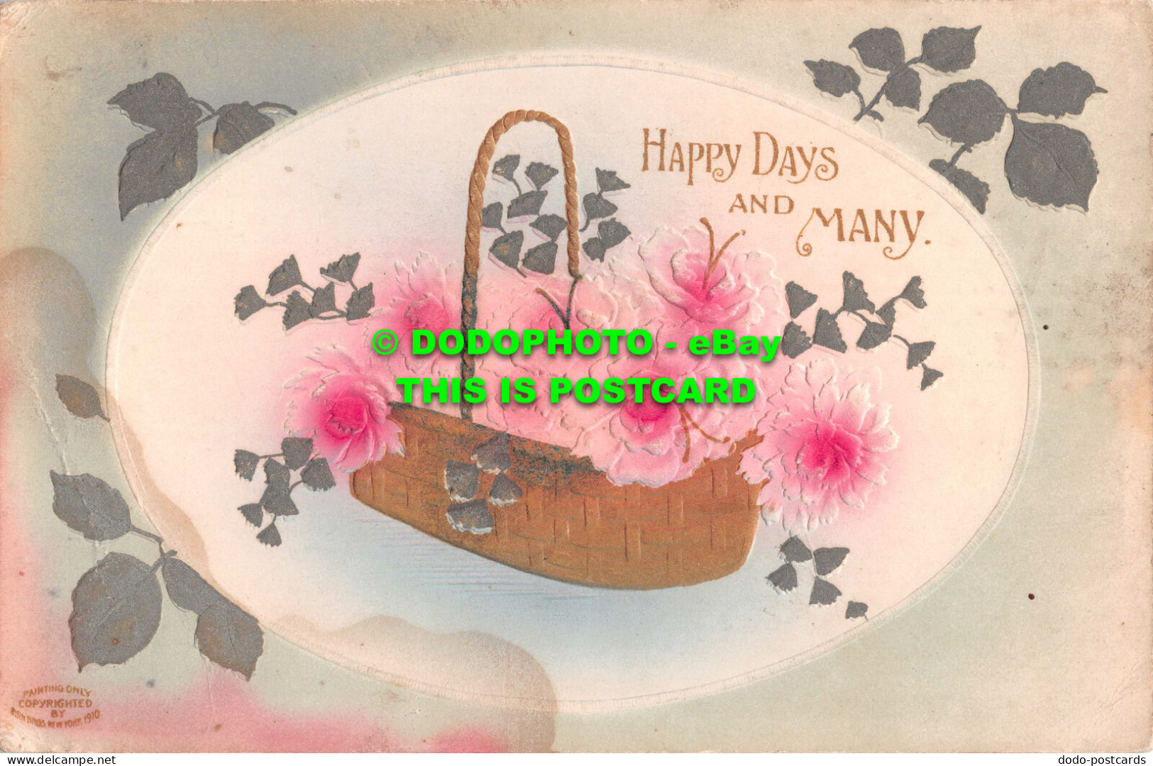 R530518 Happy Days And Many. 1910. Greeting Card. B. B. London. Series No. E. 37 - Sonstige & Ohne Zuordnung