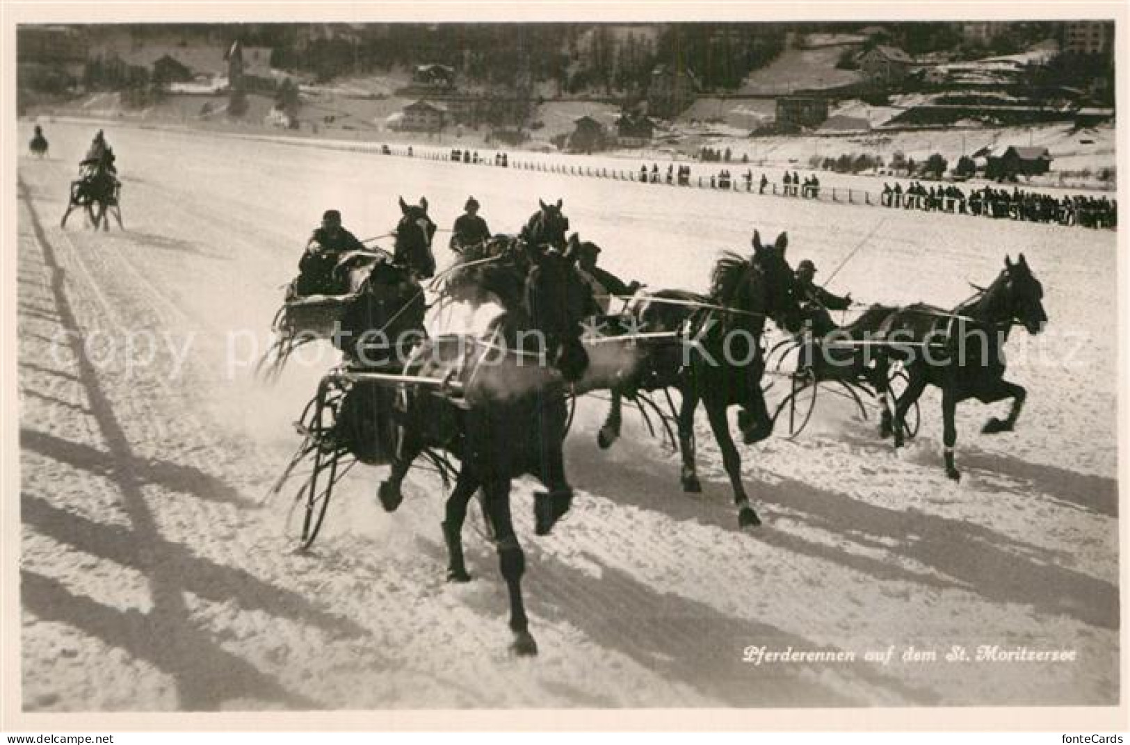 12981701 St Moritz GR Pferderennen Auf Dem St Moritzersee St Moritz GR - Other & Unclassified