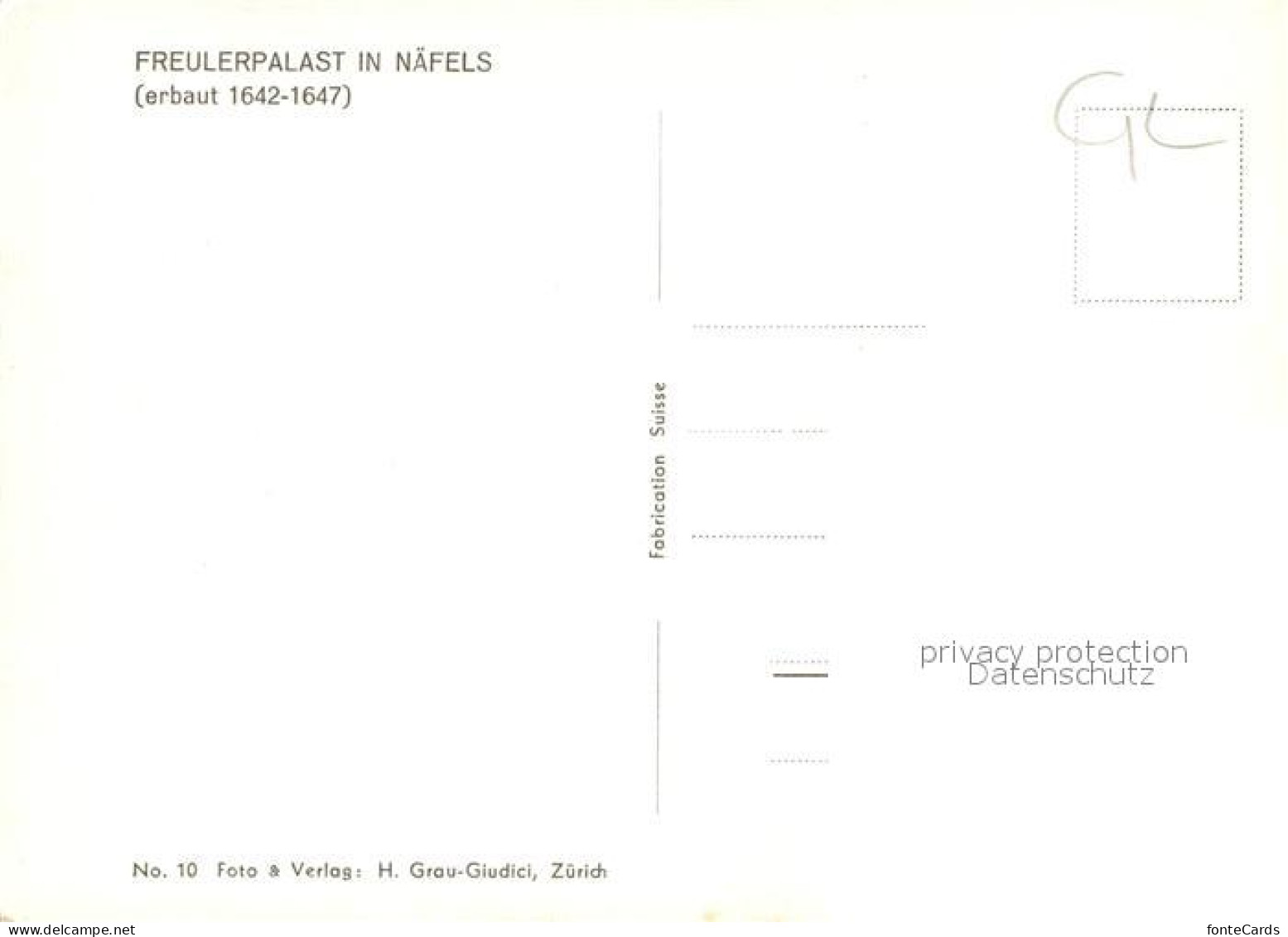 12980784 Naefels Freulerpalast 17. Jhdt. Naefels - Other & Unclassified