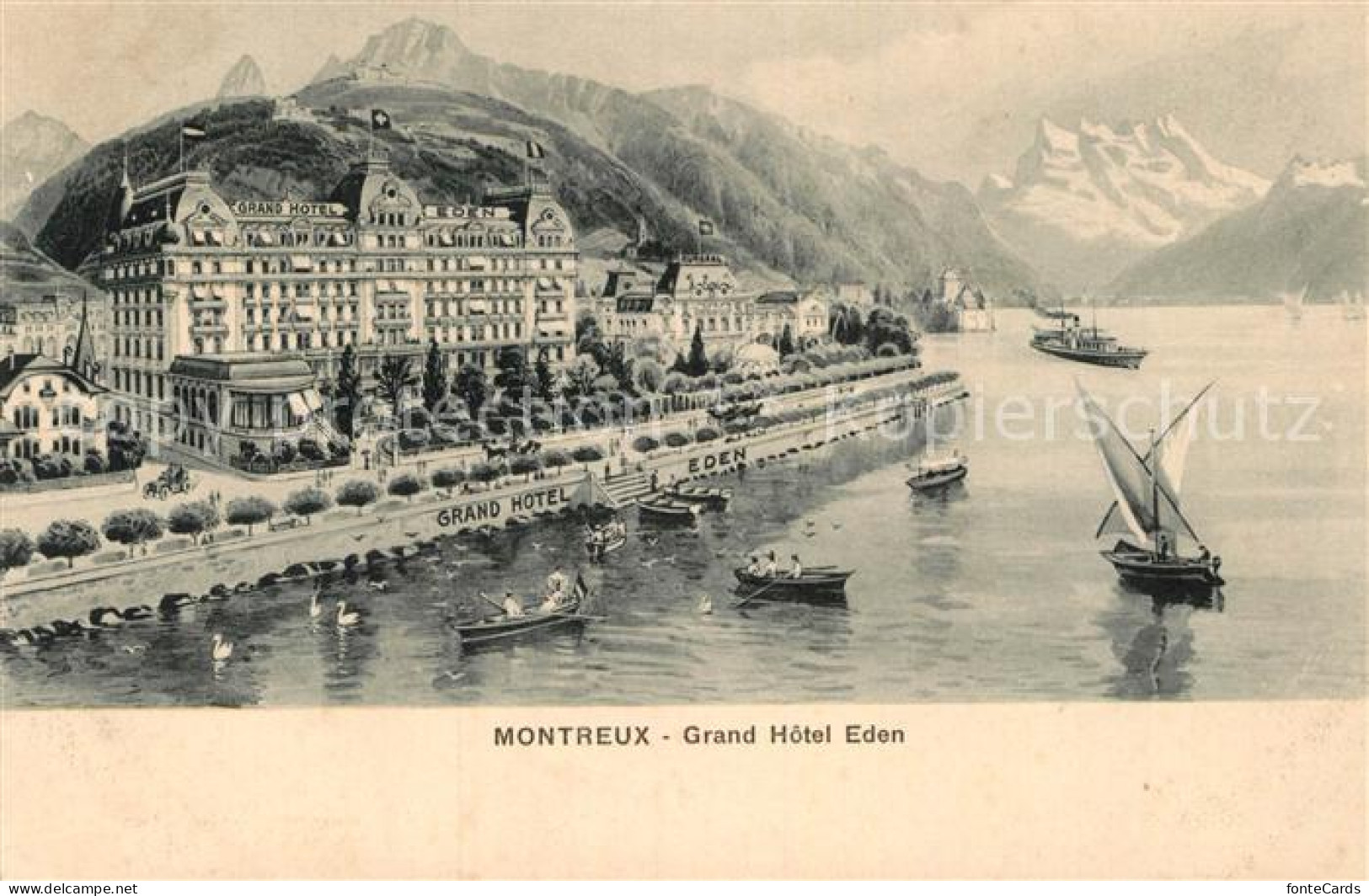 12980101 Montreux VD Grand Hotel Eden Montreux - Other & Unclassified