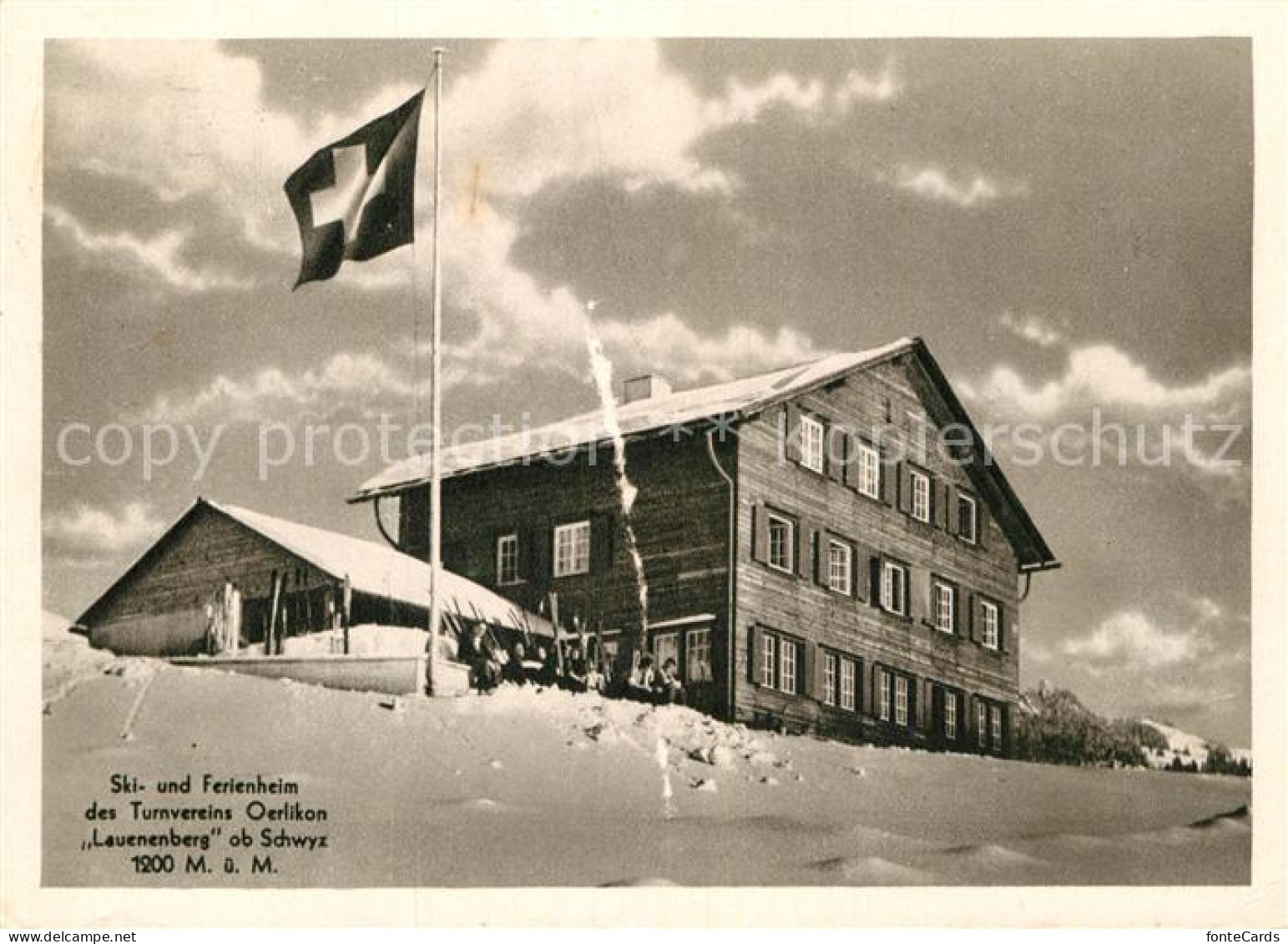 12979723 Schwyz Ski Und Ferienheim Des Turnvereins Oerlikon Lauenenberg Schweize - Andere & Zonder Classificatie