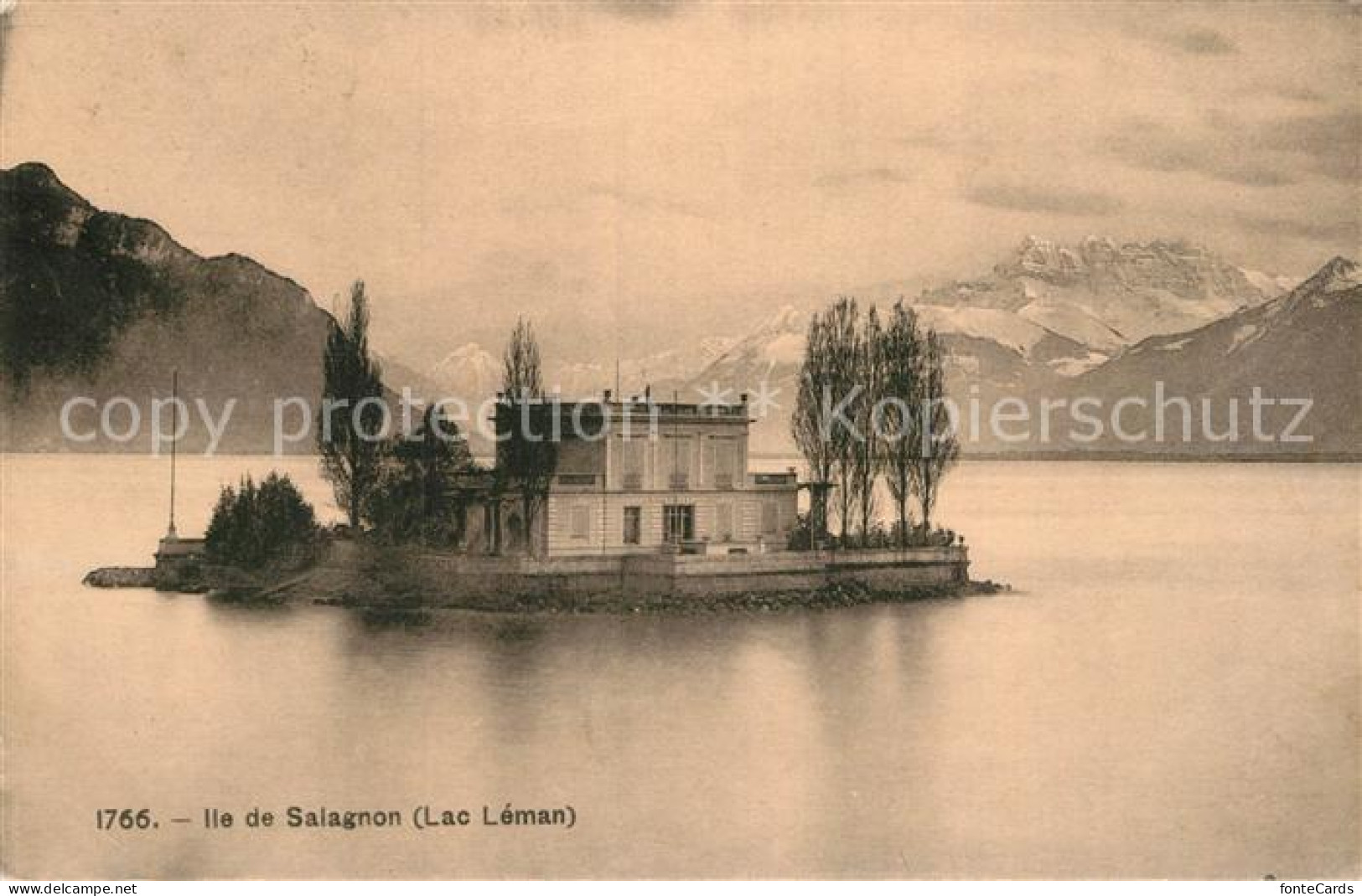 12979563 Ile De Salagnon Lac Leman Et Les Alpes Ile De Salagnon - Other & Unclassified