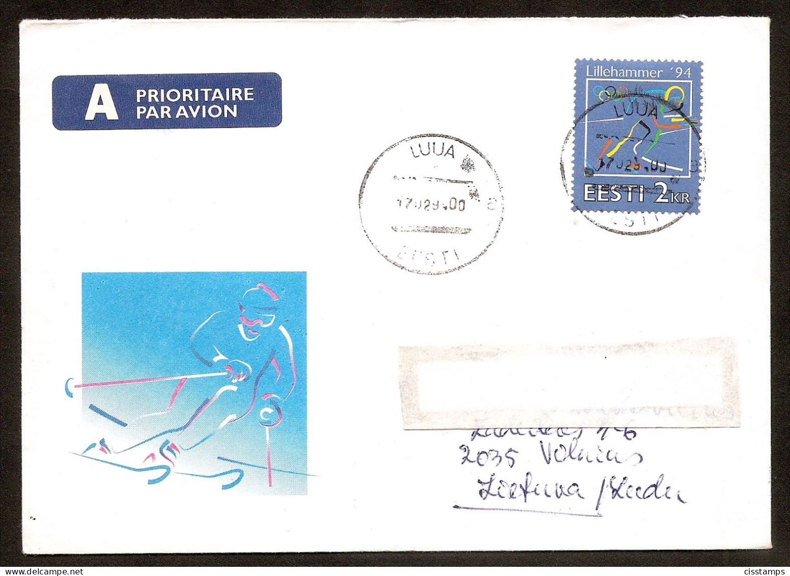 Estonia 1994●Winter Olympic Games Lillehammer●Speed Skating●Mi222 On The Letter - Hiver 1994: Lillehammer