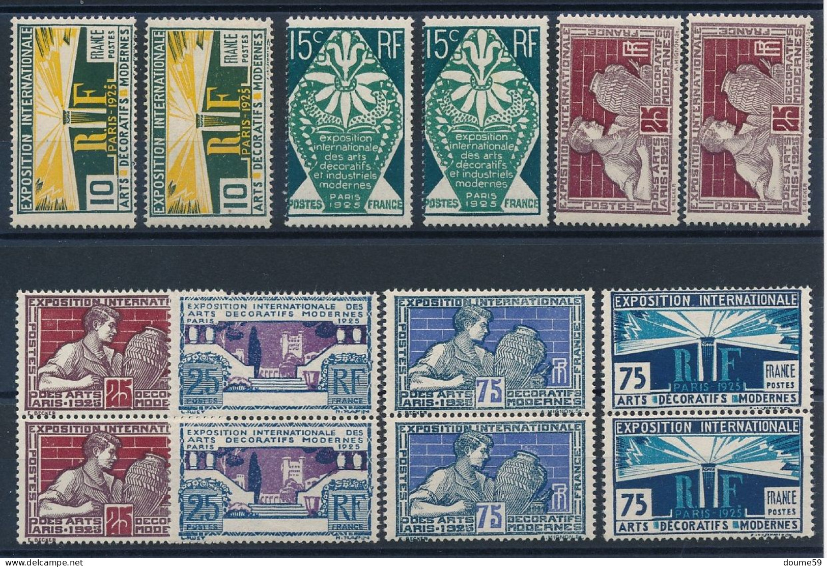 AC-231: FRANCE: Lot Avec N°210/215**(2 Séries) - Unused Stamps