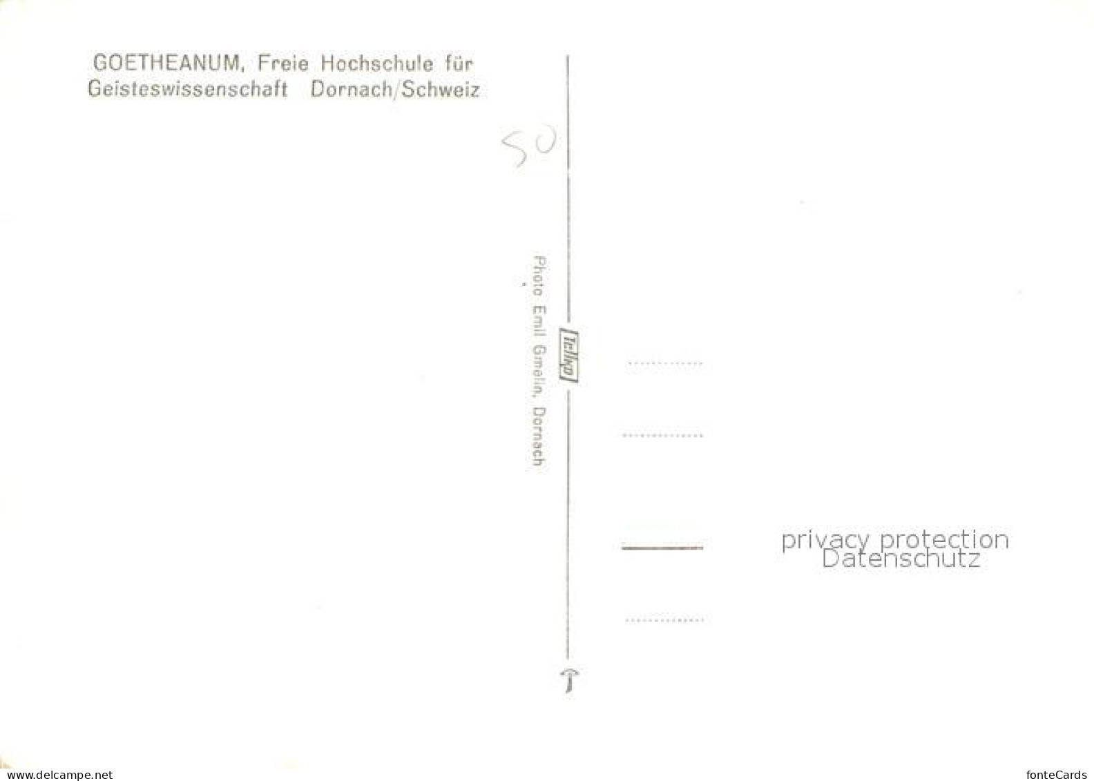 12975042 Dornach SO Goetheanum Freie Hochschule Fuer Geisteswissenschaft Dornach - Autres & Non Classés