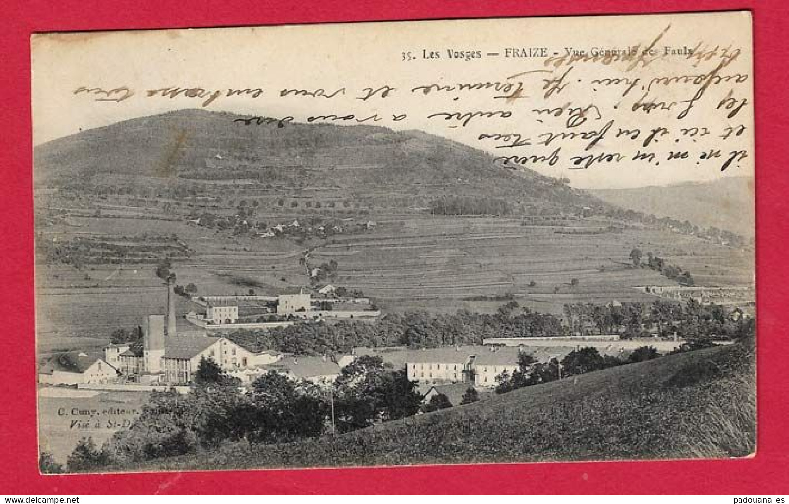 AF225  88  VOSGES  FRAIZE VUE GENERALE EN 1915 - Autres & Non Classés