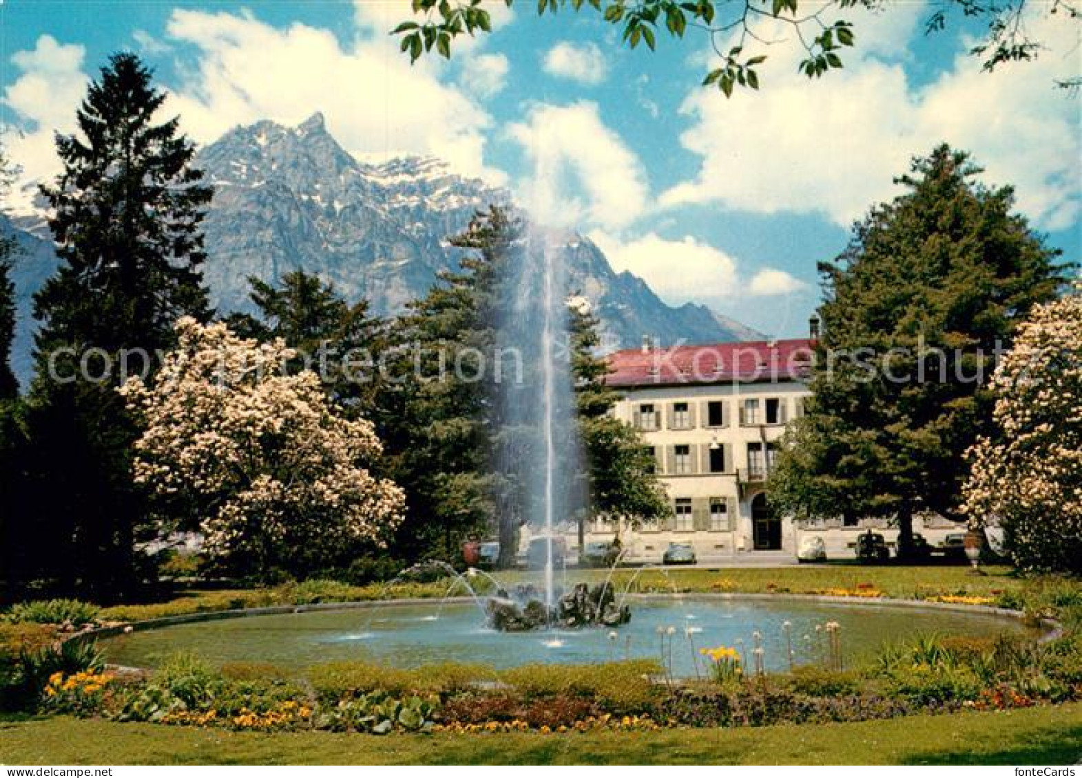 12971321 Glarus GL Hotel Glarnerhof Volksgarten Wiggis  Glarus - Autres & Non Classés