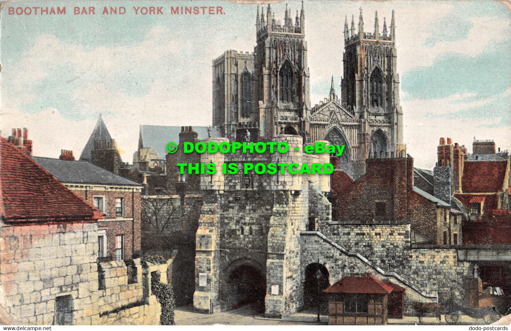 R531368 Bootham Bar And York Minster. E. S. London. No. 3177. 1907 - Other & Unclassified