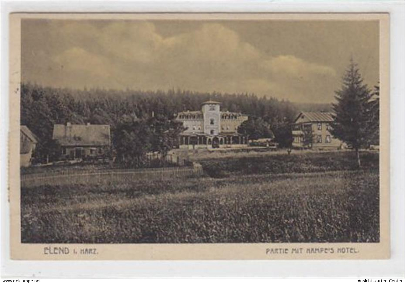 39008605 - Elend I. Harz Partie Von Hampe's Hotel Gelaufen Von 1921. Gut Erhalten. - Autres & Non Classés