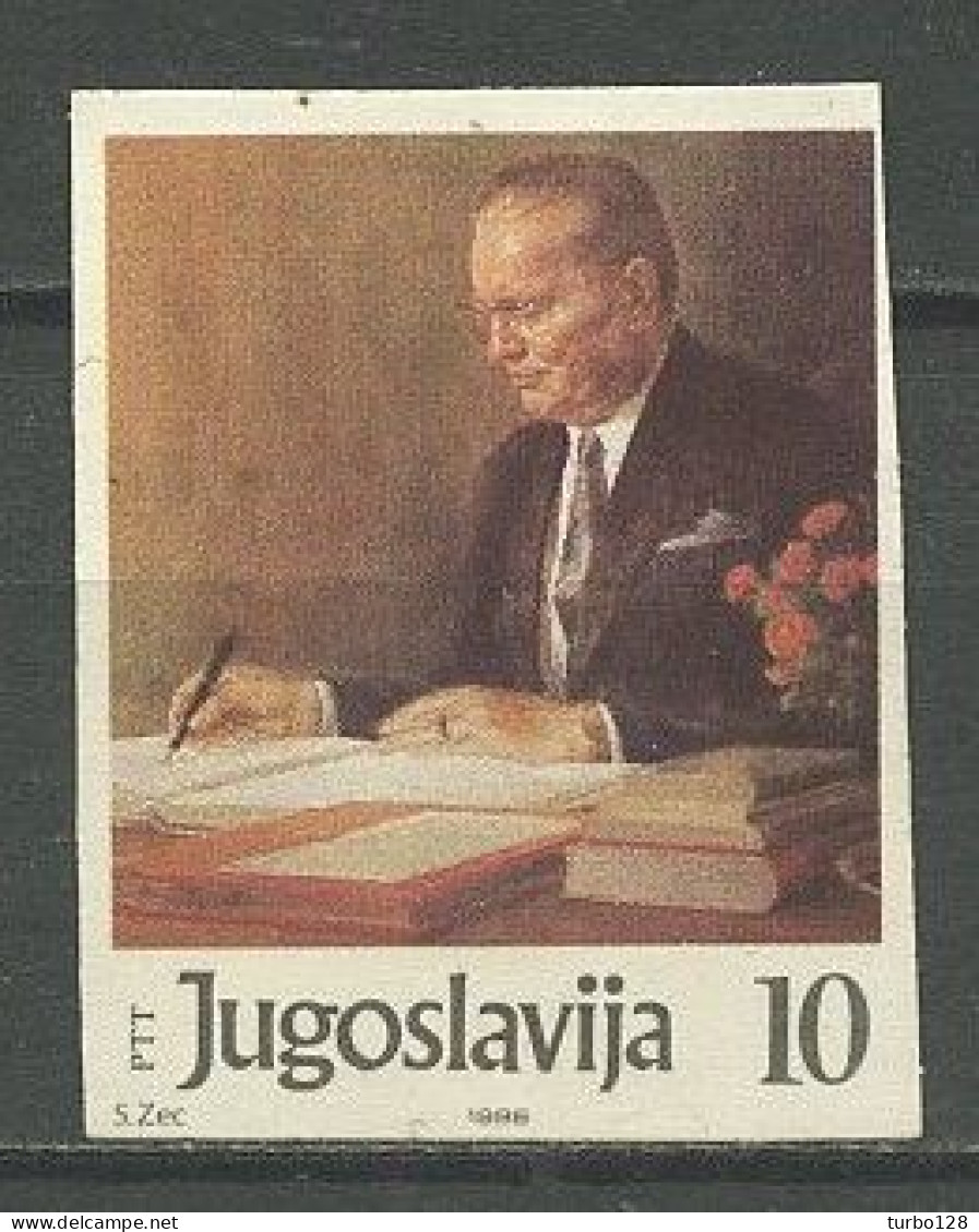 YOUGOSLAVIE 1986 N° 2047 ** Non Dentelé Neuf MNH Superbe Hommage à Josip Broz Tito Président - Neufs